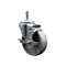 Service Caster Semi Steel Swivel Grip Ring Caster 4'' Wheel & 7/16'' Stem w/Brake SCC-GR20S414-SSS-TLB-716138 - alternate 1